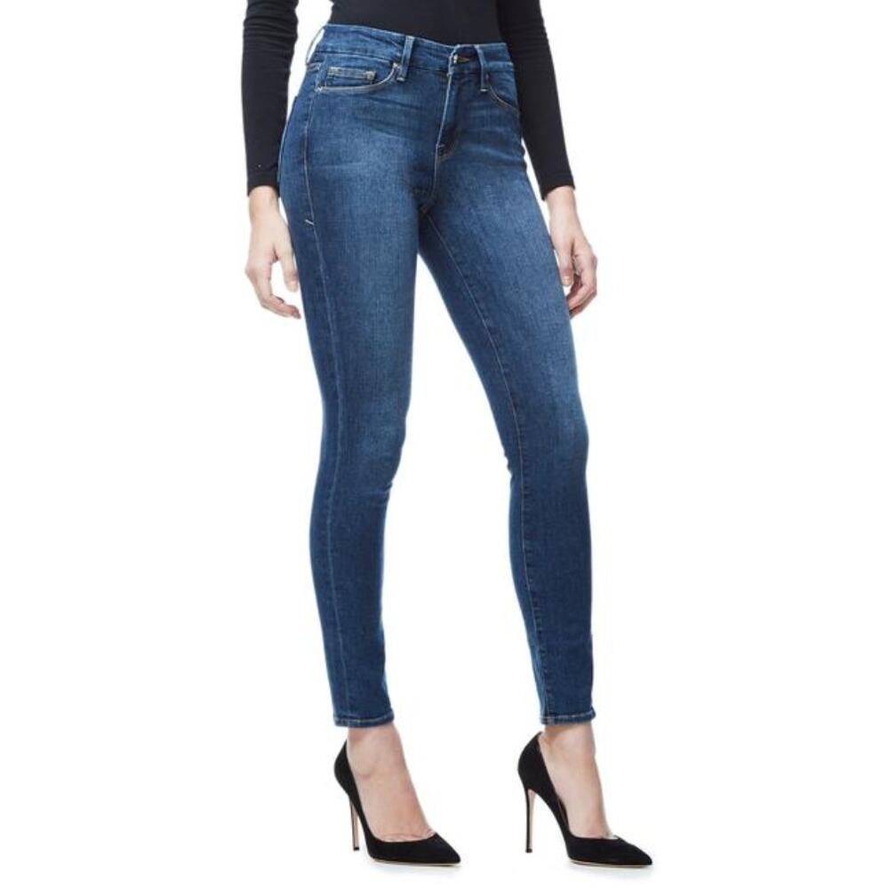 Good American Good Legs Jeans Women 28 Blue Dark Wash Skinny High Rise Stretch
